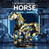 CSNRHG Set Mechanical Horse Building Block Build & Pose with Movable Legs Engaging DIY Model Kit for Kids and Teens