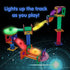 8pc PicassoTiles Motion Activated Marbles LED Light-Up Glow in The Dark Translucent Balls for Marble Run Race Racetrack