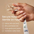 4Pack, Set Stadela Baby Fabric Pacifier Clip Holder, Plastic Clip, Construction Pattern, Otto