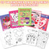 20 Packs 5" 7" 5 Set ArtCreativity / X Valentines Day Mini Coloring Books for Boys and Girls Children, Designs