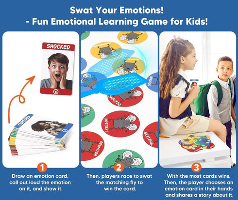 W/56 Garybank Emotions Swat Games for Kids Social Emotional Learning Activities, Emotion Cards, Speech Therapy