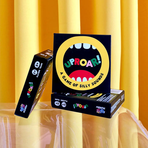 UpRoar! The Card Game of Silly Sounds, Plastic-Free Family Party Game for Kids, Teens, Adults, 2+ Players, Eco-Friendly