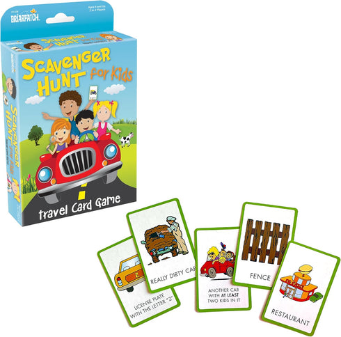 Briarpatch Travel Scavenger Hunt Card Game for Kids, Activities for Family Vacations,