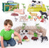 35 PCS Farm Animals Toys for Toddlers 3 Years Old Boys and Girls Realistic Animal Figures Playsets Gift for Kids 3~8