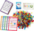 Yuanhe Complete Bingo Game Set with 100 Bingo Cards,1000 Bingo Chips and Deck of Calling Cards for Family,Large Groups,Parties,Game Nights
