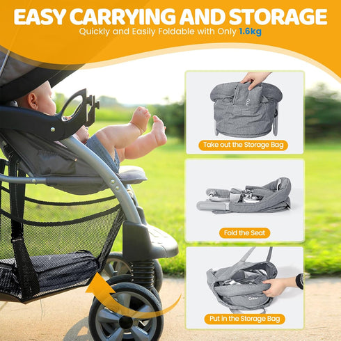 6-36 Counter Orzbow Hook On High Chair, Portable Table Highchair Seat for Babies & Toddlers Months, Collapsible Clip On
