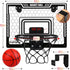 Indoor Mini Basketball Hoop with LED Light/Scoreboard, Over The Door Basketball Toy for Kids