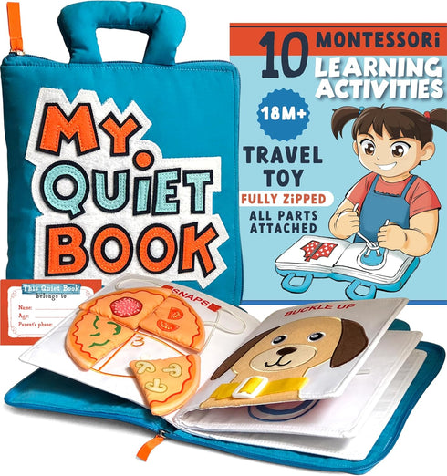 BAVY My Quiet Book - Toddler Travel Car Plane Airplane - All
