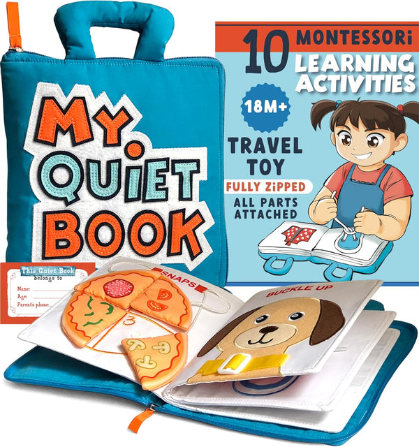 BAVY My Quiet Book - Toddler Travel Car Plane Airplane - All