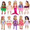 ebuddy 10 Set 18 Inch Doll Clothes and Accessories - Fashion Doll Clothes Fit for 18 inch Girl Doll