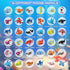 36 Packs 999PCS Set, 6-12+ VOPOGLNE Marine Animals Building Blocks Toy, Party Favors for Kids, Building Classroom