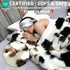 Fruaros 40x50 Cozy Cow Print Faux Fur Baby Blanket Fluffy Cow Bubbles Blanket, Ultra Soft Rabbit Faux Fur Throw