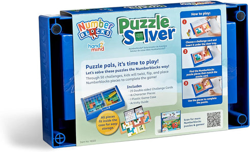 hand2mind Numberblocks Puzzle Solver, Educational Logic Puzzles for Kids Ages 3-5, Tactile Sensory Toys