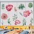 Amaonm Removable 3D Pink Red Peony Flowers Wall Decal - DIY Peel and Stick Art Decor for Kids Bedroom