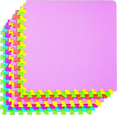 POCO DIVO 36-SQFT Giant Play Mat 9-Tile Excise Mat Easy Setup Solid EVA Foam