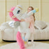 IKASA Giant Unicorn Stuffed Animal Plush Toy, 43" Jumbo Soft Plushy, Gifts for Kids Girls