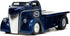 1:24 1947 Jada Toys Just Trucks Ford COE Flatbed Die-cast Car Dark Blue/White with Tire Rack, Toys for Kids and Adults