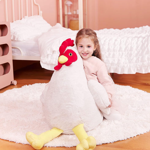 Toy,23" IKASA Giant Chicken Stuffed Animal Plush Large Hen Henny Cute Jumbo Soft Toys,Huge Big Size Fluffy Plushy Fat