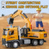 TAKGUD 3-5 10.2" Set, Excavator Toy for Boys Year Old, Digger with Lights and Sounds, Construction Site Play Excavator