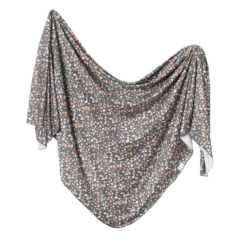 Copper Pearl Large Premium Knit Baby Swaddle Receiving Blanket Gemini