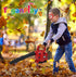 Set Trimmer Power Garden Tools for Kids Battery Operated Toy Leaf Blower, Hedge and Chainsaw Pretend Play for Boys