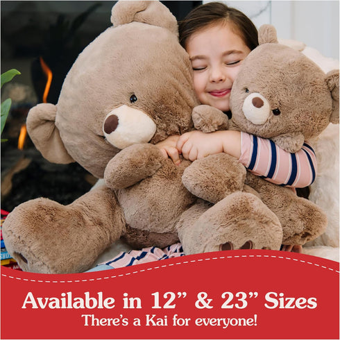 1 12 GUND Kai Teddy Bear Plush Toy, Premium Stuffed Animal for Ages and Up, Taupe