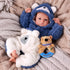BABESIDE Lifelike Reborn Baby Dolls Boy - 17 Inch Handmade Realistic Baby
