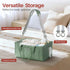 VKSAO Baby Essentials Diaper Caddy Organizer Portable Storage Basket with Shoulder Strap & Stroller Hooks, Splashproof