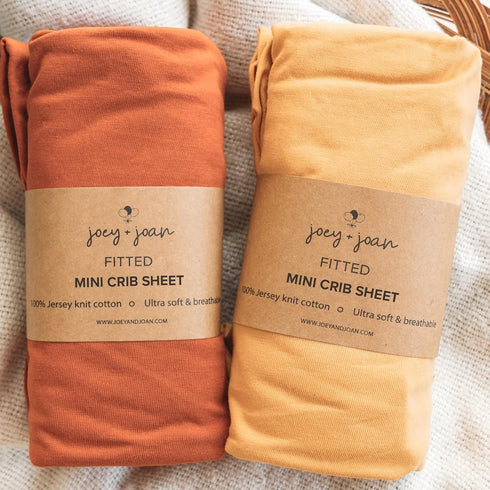 Mini Portable 24x38 Fitted Crib Sheets Compatible with Dream on Me, Delta