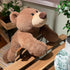 3.5lbs 24" Fiosnow Weighted Stuffed Animals for Adults Brown Bear Weighted Plush Animals for Kids Throw Pillow Hugging