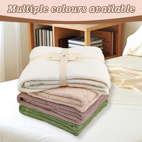 31x40 inches(Oatmeal YOYI YOYI Cotton Baby Blanket Toddler Blankets Soft Warm Breathable Nursery Swaddling Blankets