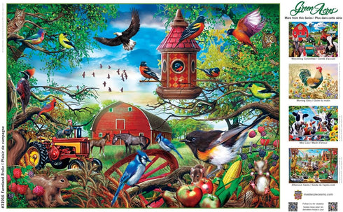 Masterpieces 300 Piece EZ Grip Jigsaw Puzzle - Farmland Frolic - 18"x24"