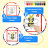 GLEEHAPY Educational STEM Toy, Mosaic Magnetic Puzzle with 300 Foam Building Blocks, Math Counting Activities