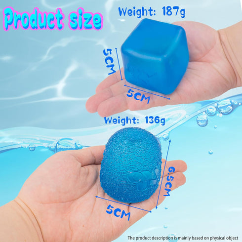 Fudge Candy - Soft Sensory Fidget Toy Set of 2, Collectible Stress Cube Squishy Balls for Anxiety Relief