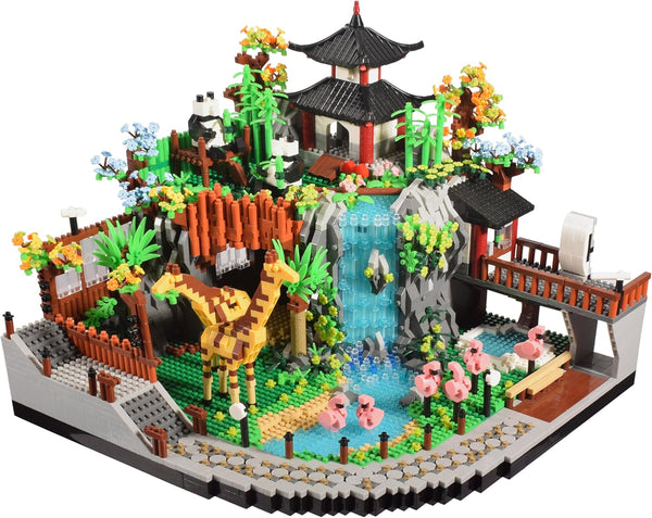 Micro Mini Blocks Animals Building Model Set - Creative Architecture Zoo Park Building Sets for Adults and Kids 14+