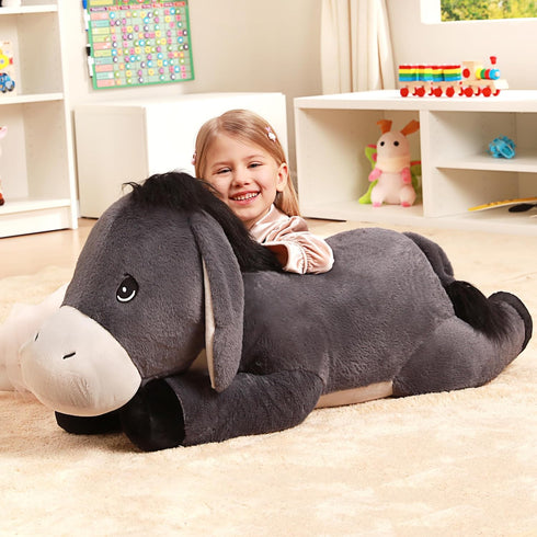 Toys,33" IKASA Giant Donkey Stuffed Animal Plush Toy,Big Large Jumbo Soft Cute Huge Size Fluffy Plushy Fat