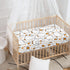 Winpema 28"x52" Cartoon Goose Fitted Crib Sheet White Goose Baby Crib Sheet Fit Standard Crib and Toddler Mattress,Crib