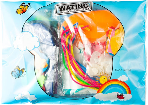 18Pcs WATINC Hand Puppets Making Kit for Kids Art Craft Felt Sock Monster Puppet Creative DIY Make Your Own Puppets