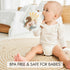 ZICOTO Soft Baby Book - Touch and Feel Sensory Book for Babies 0-6 Months with Textured Animals, Mirror & Crinkle Paper