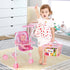 Set,Pretend 2 1 deAO Kids Shopping Cart Play Food and Shop Accessories, in Kids Grocery Trolley with Front Doll Seat