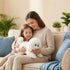12" CU-MATE Plush Maltese Dog Toys, Simulation-Realistic & Lifelike Soft Stuffed Animal Dog, Handmade Lying Stuffed Dog