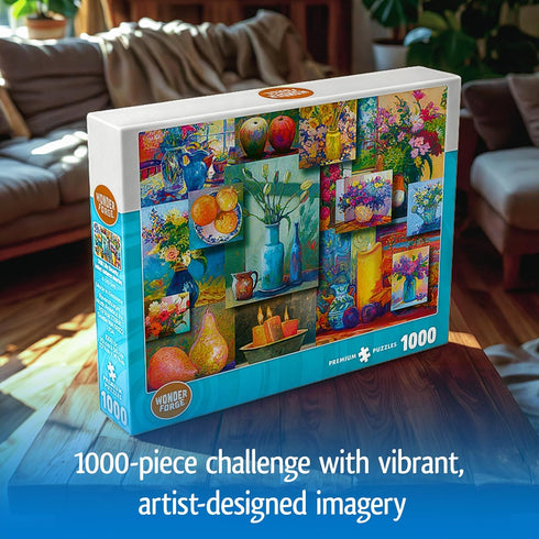 1000 Wonder Forge Still Life Beauty Piece Jigsaw Puzzle for Adults | Unique, Perfectly-Fitting Pieces | Fun, Vibrant
