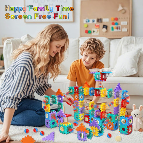234 4 5 6 7 8 9 10 11 12Years, AOSITE PCS STEM Marble Run Building Learning Toy Kid Gift Construction Race Track