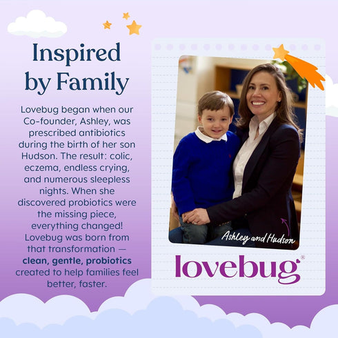 Immune (0-12 10ml LOVEBUG Baby Probiotic Drops - Organic Probiotics for Support and Baby Constipation & Colic Relief