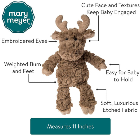 Mary Meyer Putty Moose Soft Toy, 11-Inches Nursery Stuffed Animal
