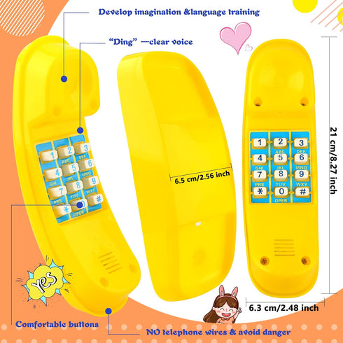 2 Pack Swingset Phone Toys, Playground Swing Set Telephone with Numeric Key for Kids Outdoor Accessories