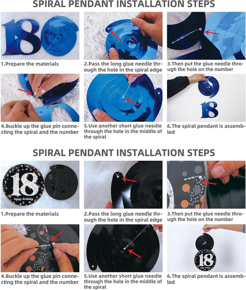 18th Birthday Decorations for Boys and Girls, Dark Blue HAPPY BIRTHDAY Banner, Silver Number 18 Balloons Party Supplies