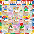 CoquetteBow012 24-Piece Building Block Brick Themed Birthday Party Cupcake Toppers Decorations for Party Supplies