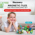 Discovery 100-Piece 3D Magnetic Tile Set, Educational STEM Toy, Construction Building Block Creativity Kit, Safe