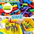 burgkidz STEM Learning Pipe Tube Toy, 188 Pcs Educational Building Blocks with Wheels Baseplate